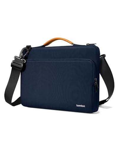 Image of tomtoc Protective Laptop Shoulder Bag for 16'' MacBook Pro M5 Pro/Max (2026), M4,M3,M2,M1, NEW RAZER BLADE 15/16, Dell Inspiron 16 Laptop, 360° Shock-Absorption & Water-Resistant Carrying Case Sleeve