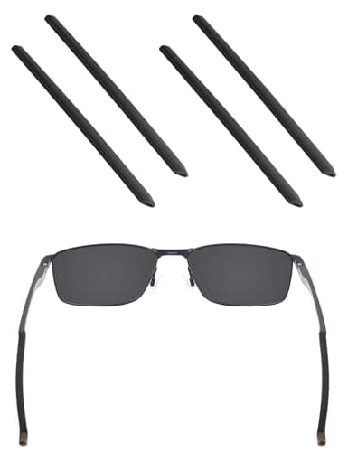Image of EZReplace Replacement Earsocks for Oakley Socket 5.0 OX3217/Socket 5.5 OX3218 Eyeglasses, 2 Pairs of Black, One Size