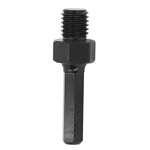 Image of Hex Shank Connection Converter, Electric Drill Conversion Connecting Rod Alloy Steel Adapter Angle Grinder to Electric Drill Connecting Conversion Rod (M14)