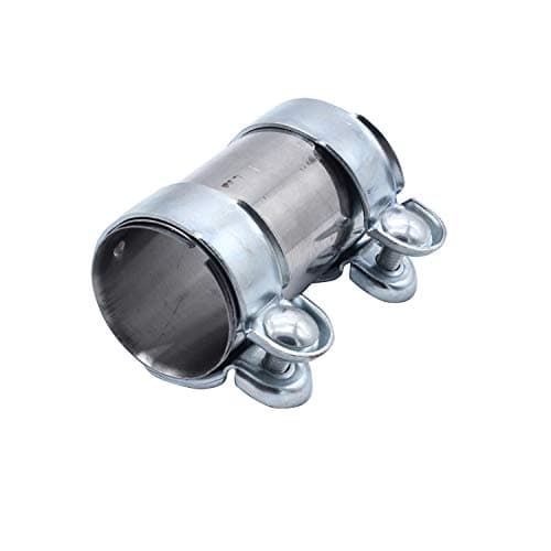 Image of TAKPART Exhaust Pipe Clamp Exhaust Clamp Clamp Pipe Connector Double Clamp Ø 65 mm x 125 mm 18101745427
