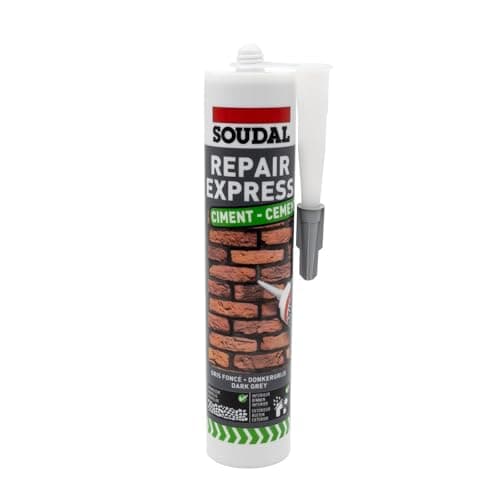 Image of Soudal Repair Express Cement Arylic Polymer Textured Sealant - Dark Grey
