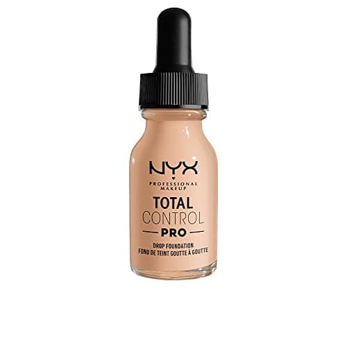 Image of NYX Professional Makeup Total Control Pro Drop Foundation, Precise Dosage, Customised and Buildable Coverage, Vegan Formula, True-to-Skin Finish, 13 ml, Shade: Vanilla