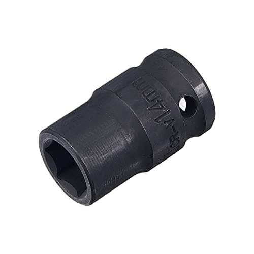 Image of sourcing map 1/2" Drive by 14mm 6-Point Impact Socket, CR-V Steel 1.5" Length, Shallow Metric Sizes