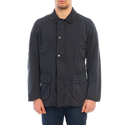 Image of Barbour MCA0732-NY51 Ashby Casual Summer Jacket Navy Blue Cotton Regular Fit Men's, blue, M