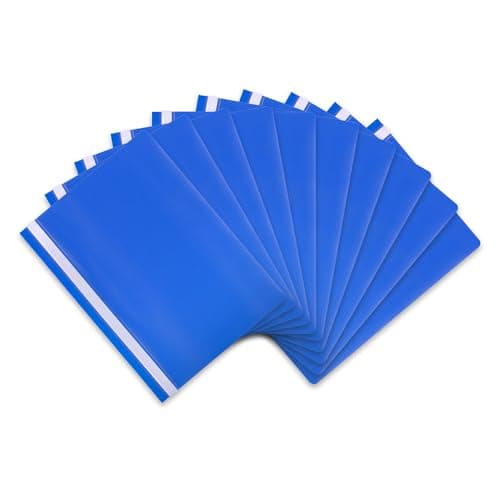 Image of Hamelin A4 Blue Polypropylene Project Folders, Pack of 25 - Durable, Lightweight, and Vibrant