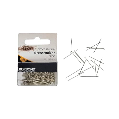 Image of KORBOND Sewing Pins - Professional Dressmaker Fabric Pins - 25g