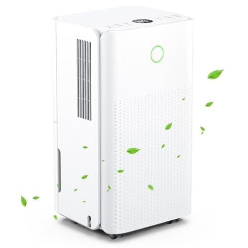 Image of Dehumidifiers for Home, Dehumidifier 12L/Day Quiet Portable Dehumidifier for Bedroom Bathroom with 3 Modes, 24H Timer, 2200ML Tank, Continuous Drainage, Humidity Control, Auto Defrost (Version U)