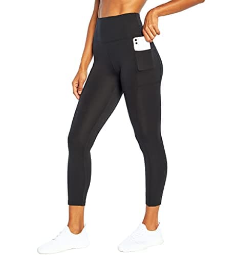 Image of Bally Total Fitness High Rise Pocket Ankle Legging, Black, Small
