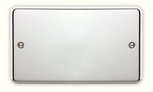 Image of Deta 1901CH Blank Plate Polished Chrome - 2 Gang