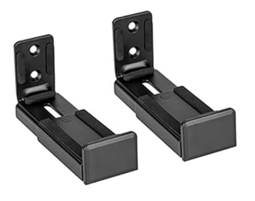 Image of Beetronic Soundbar Bracket Wall Mount Adjustable Depth 15KG Universal Sound Bar Speaker Shelf 90 to 154mm Black