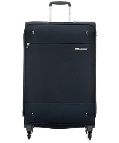 Image of Samsonite Base Boost - Soft Luggage Suitcase 66 cm Medium Size, Trolley Case with 4 Wheels, TSA Lock, Lightweight & Expandable, 67.5 L, Navy Blue