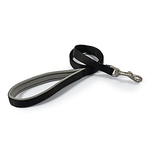 Image of Ancol padded Nylon Lead Black 1m x 25mm