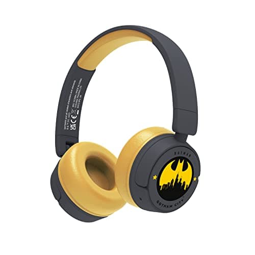 Image of OTL Technologies DC0984 Batman Gotham City Kids Wireless Headphones with Bluetooth - Grey