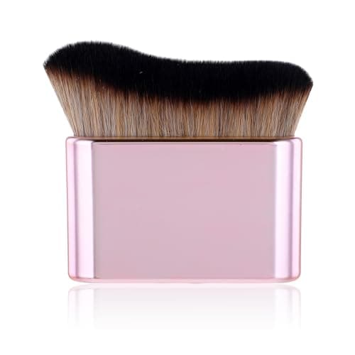 Image of Self Tan Brush Soft Body Makeup Brush Portable Self Tanning Brushs Self Tanner Face Brushs for Body & Leg Makeup(Pink Rose Gold)