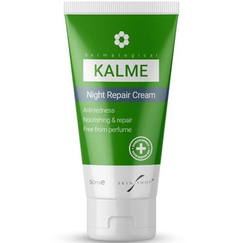 Image of KALME Night Repair Cream 50ml – Calming Moisturiser for Sensitive, Redness-Prone Skin – Hydrating Overnight Cream with Anti-Redness & Skin Barrier Support