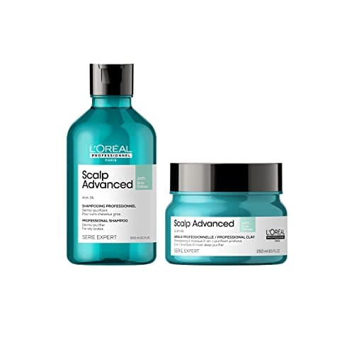 Image of L'Oréal Professionnel Serie Expert Scalp Advanced Anti-Oiliness Hair Shampoo & Mask Duo