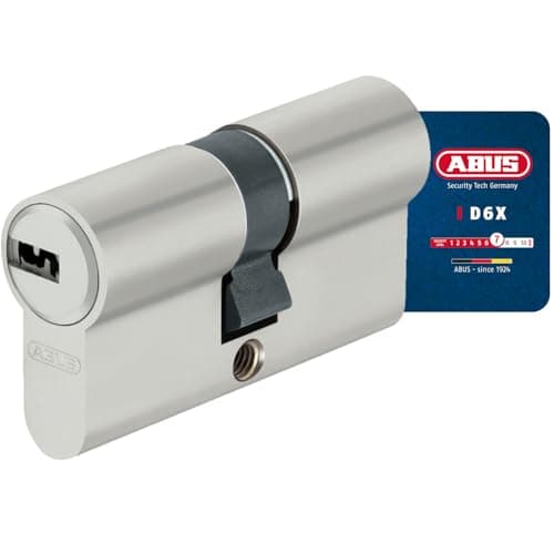 Image of ABUS Profile Cylinder D6XNP 30/50 with 5 Keys and Code Card, Door Lock for Security on Front Door and Apartment Door, Double Cylinder with Emergency and Danger Function
