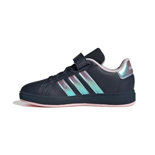 Image of adidas Unisex Kids Grand Court 2.0 Shoes Children, AURINK/IRIDESCEN/CLEARPINK, 2.5 UK