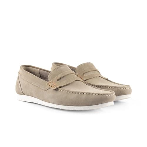Image of Silver Street London Stanhope Mens Casual Suede Slip on Loafers Sizes 7-12 (Sand, UK Footwear Size System, Adult, Men, Numeric, Medium, 11)
