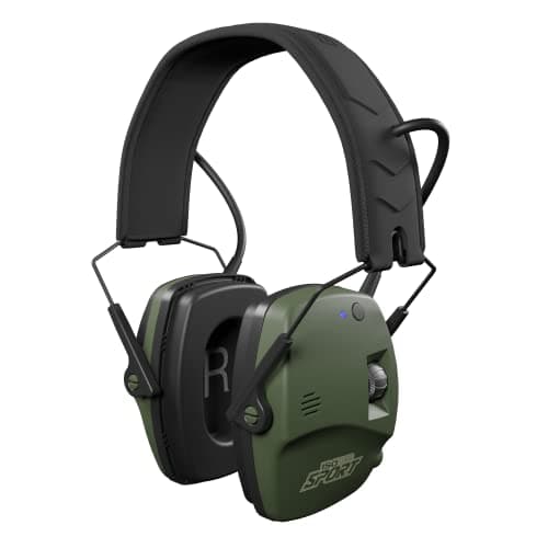 Image of ISOtunes Sport DEFY Slim Earmuffs: Bluetooth Hearing Protection for Shooting, Brown, One Size (IT-43)