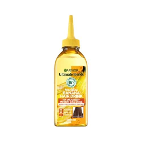 Image of Garnier Instant Lamellar Water, Rinse-Out, Liquid Conditioner, For Dry Hair, Frizz Free, Mirror Like Shine, Ultimate Blends Nourishing Banana, Hair Drink, 200ml