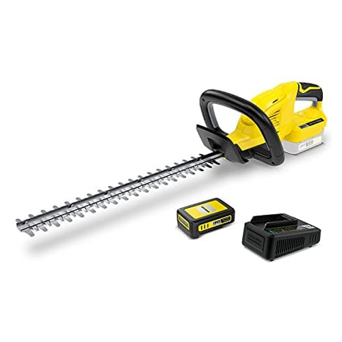 Image of KÄRCHER 18 V Cordless Hedge Trimmer HGE 18-45 Battery Set, Include 18 V/2.5Ah Battery and Fast Charger, Cutting Length: 45 cm, Diamond-ground Blade, Weight: 2.68 kg, Power: Max 250 m