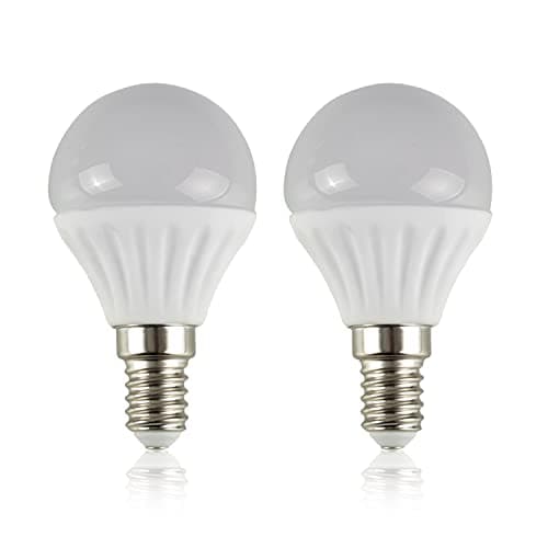 Image of MiniSun | 4W LED SES E14 Golfball Energy Saving Long Life Light Bulbs | LED Bulbs, Home Décor & Improvement Essential | Pack of 2 | 3000K Warm White