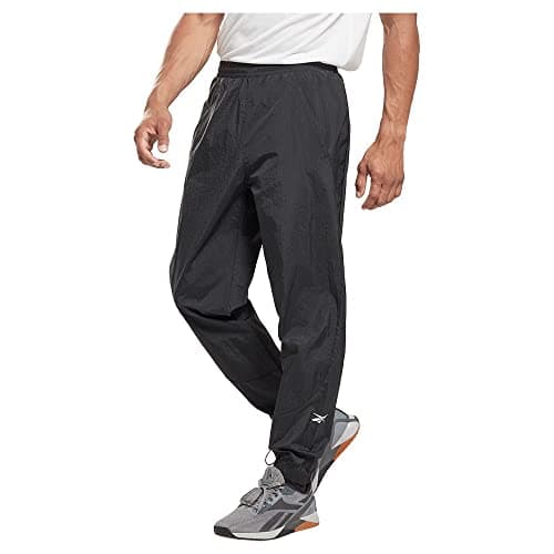 Image of Reebok Men's Training Essentials Woven Track Pants, Night Black, L