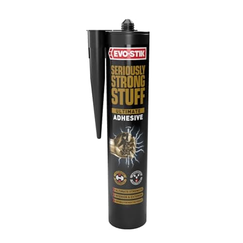 Image of EVO-STIK Seriously Strong Stuff Ultimate Adhesive White - 290ml - Holds up to 150kgs - Waterproof - External and Internal
