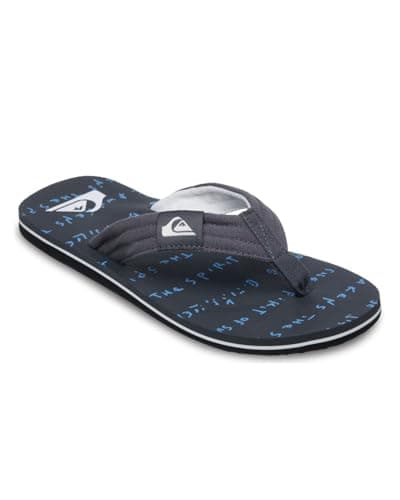 Image of Quiksilver Men's Molokai Layback Flip Flops Sandals Black Size UK 11
