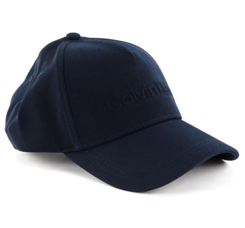 Image of Calvin Klein Debossed BB Cap CK Navy Blue
