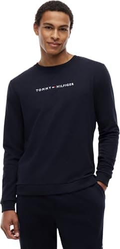 Image of Tommy Hilfiger Men’s Round Neck Sweatshirt, Blue (Desert Sky), XXL