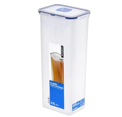 Image of Lock & Lock Rectangular Storage Container - Clear, 2 Litre Airtight Food Storage Container, HPL819F