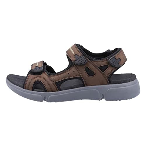 Image of Hush Puppies Castro Sandal, Brown, 9
