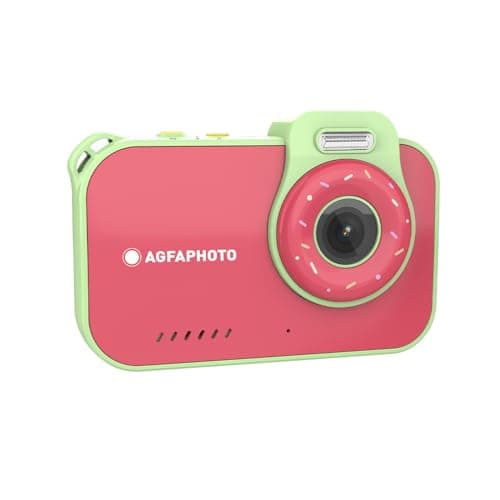 Image of AgfaPhoto Realikids Cam Waterproof 2 – Appareil Photo Enfant Étanche 12MP, Vidéo HD, Mode Selfie, Filtres et Cadres, Jeux Intégrés, Batterie Lithium - Rouge