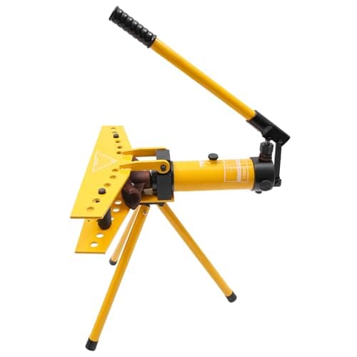 Image of Manual Hydraulic Pipe Bender Set Tube Bending Machine,with 6 Dies,10 Tons,Bending Range: 1/4-1",Outer Diameter: 13-34mm,Pipe up to 90°