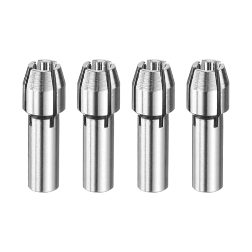 Image of sourcing map 4pcs 3.2mm Drill Chucks Collet Bit 18mm Length Mini Electric Grinder Quick Change Replacement Drilling Tool for Rotary Tools