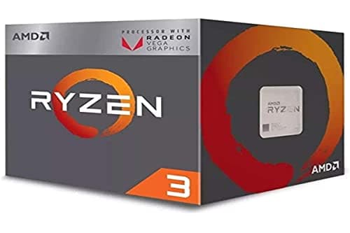 Image of AMD Ryzen TM 3 2200G with RADEON TM RX VEGA 8, S AM4, Quad Core, 4 Wires, 3.5GHz, Turbo 3.7GHz, 4MB, 65W, CPU