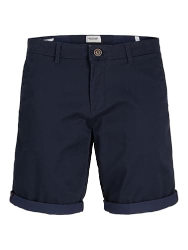 Image of Jack & Jones Men's Jpstbowie Jjshort Sa Printed Sn Chino Shorts, Blue, M