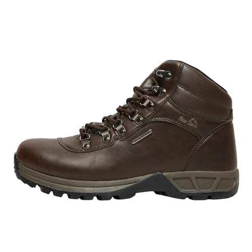 Image of Peter Storm Men’s Rivelin Walking Boots with High Traction Rubber Sole and Speed Laces, Waterproof, Breathable, (Brown, UK Footwear Size System, Adult, Men, Numeric, Medium, 11)