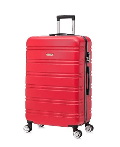 Image of FLYMAX 24" Medium Suitcase Super Lightweight ABS Hard Shell Travel Hold Check in Luggage Suitcase with 4 Wheels Trolley Bag 67L