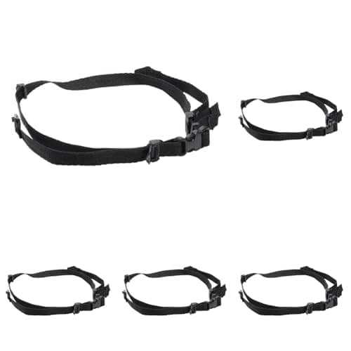 Image of 3M PELTOR Chinstrap for Hard Hat Series G3000, 3 Point, GH4,Black (Pack of 5)