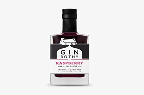 Image of Gin Bothy Raspberry Liqueur | 20% ABV | Award-Winning Premium Small Batch Handcrafted Scottish Fruit Gin | Raspberries & Natural Flavours | Ideal Neat, With Tonic, Cocktails & Gift Idea | 50cl Bottle