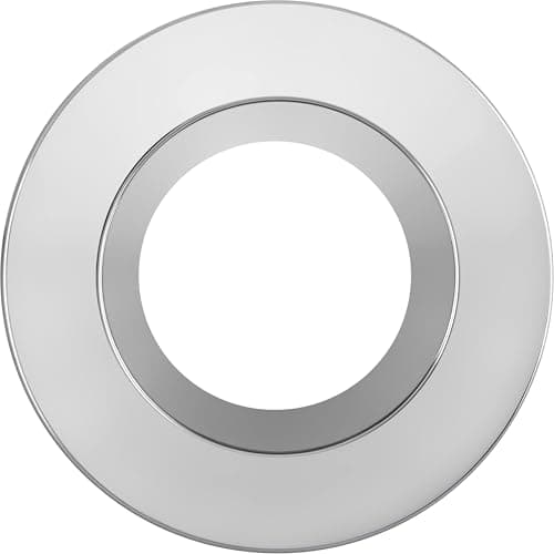 Image of Luceco Recessed Bezel for Downlights, Slim Profile, FType MK2, FType Essence, FType Ultra, LED Downlight Accessories, Polished Chrome, 76mm Cut-Out, FTBZRPC