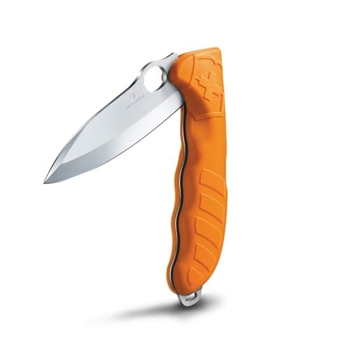 Image of Victorinox Hunter Pro Swiss Army Knife, Large, Multi Tool, 2 Functions, Large Locking Blade, One Hand, Orange