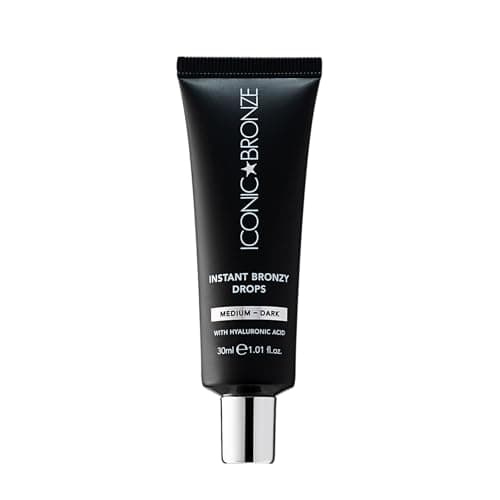 Image of Iconic Bronze Instant Bronzy Drops, Bronzing Bronzed Glow, Nourishing Formula, Natural Sun-Kissed Glow, Long Lasting Wear, Suitable For All Skin Types (Medium Dark)