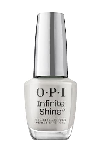Image of OPI Infinite Shine Nail Polish - Gray it on Me - Gel Like & Long Lasting Grey Crème Nail Polish - with Pre-Cured Gel Technology & OPI Pro-Wide Brush (15ml)