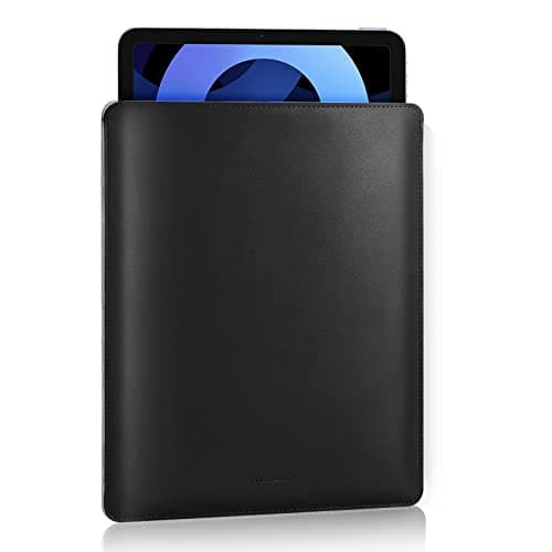 Image of MoKo 9-11 Inch Tablet Sleeve, PU Leather Briefcase Slim Stylish Case Fits New 11-inch iPad Pro M4/iPad Air M2 2024, iPad Air 5/4/3th 10.9/10.5, iPad 10/9/8th Gen 10.9/10.2,Tab S8/S9 11, Black