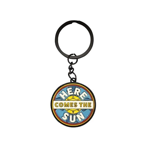 Image of Half Moon Bay | The Beatles | Music Icons | Here Comes The Sun Keyring | Official Merchandise | Keychain Accessory for Bags and Keys | Gift for Music Fans