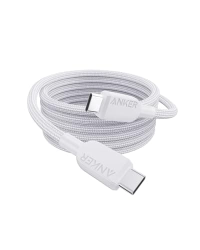 Image of Anker 240W USB-C to USB-C Cable, 6 ft/1.8m Double Braided Nylon Type C Charging Cable, for MacBook Pro, iPhone 17/16/15, iPad Pro, Samsung Galaxy,and More (Charger Not Included)